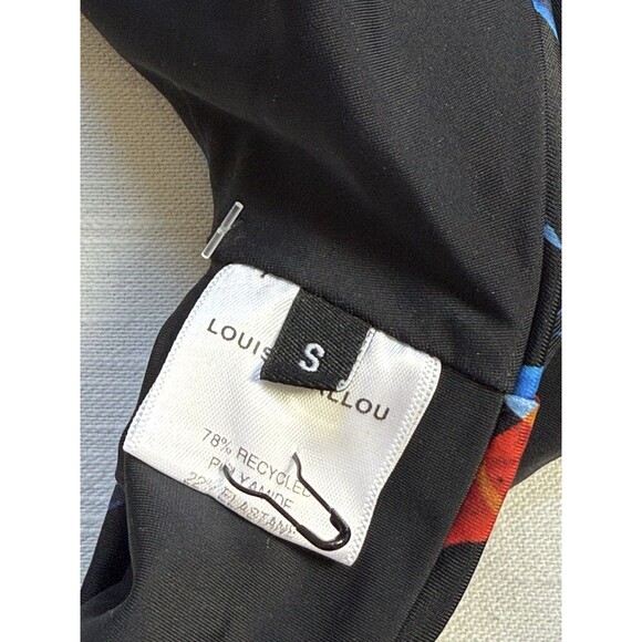 LOUISA BALLOU Scoop Bikini Top In Blue Multi Sz Small New - Picture 6 of 6